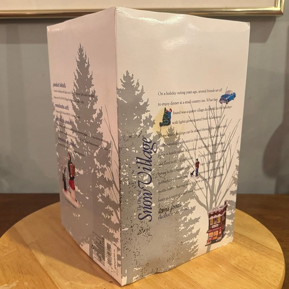 Department 56 Tom's Foods Grocery Snow Village Lighted 808947 Dept 56 Boxed RARE